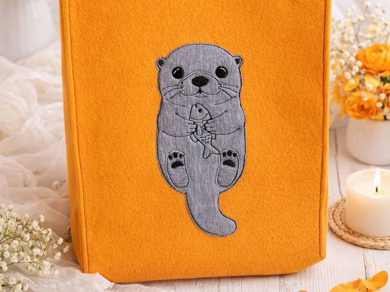 Otter - doodle Stickdatei